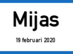 Mijas. dagtocht 1.halve dag in combinatie met Stupa. de enigste dag van de week met regen.